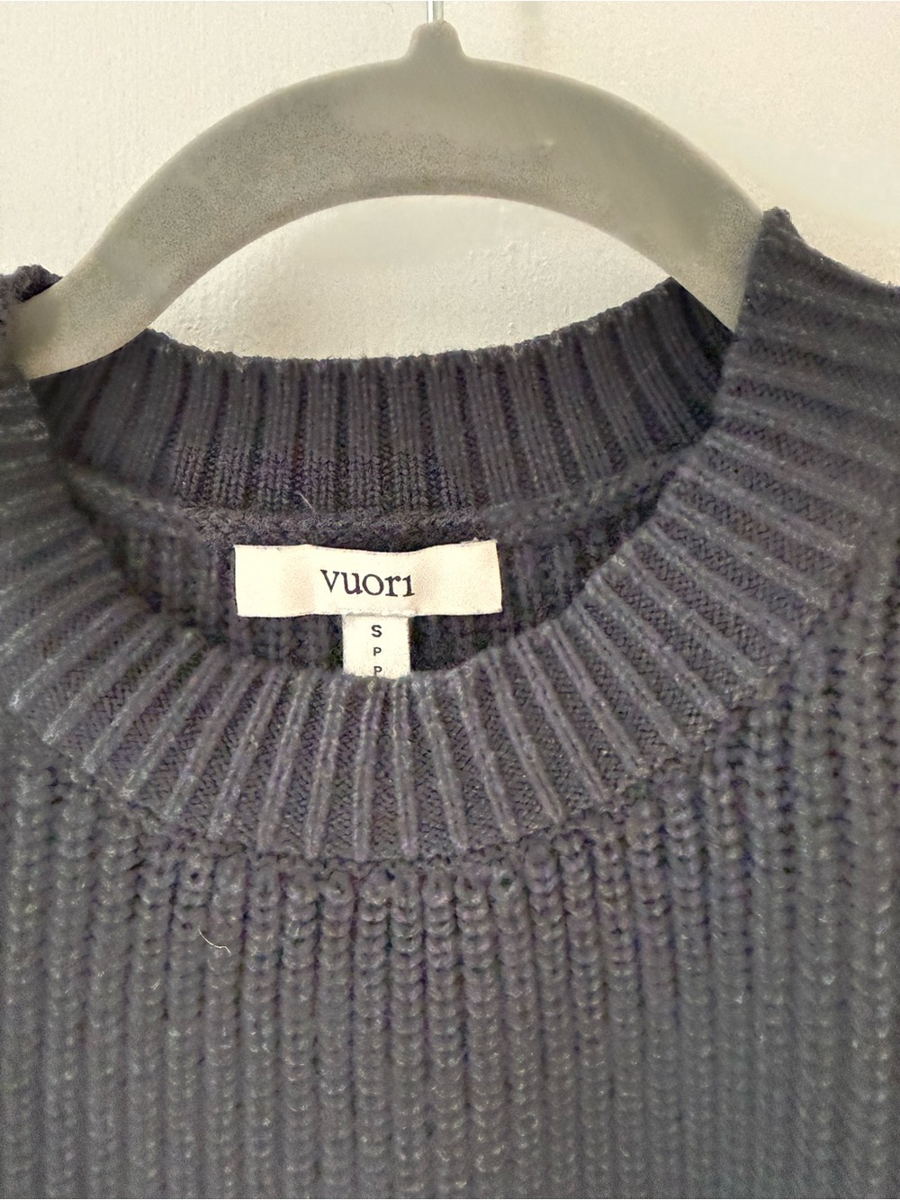 Vuori Montauk Crew Organic Cotton/Cashmere Sweater - Navy Stripe - Small - Picture 4 of 8